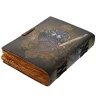 Leather Journal with Printed Owl with Sword symbolizing “Power of Wisdom”